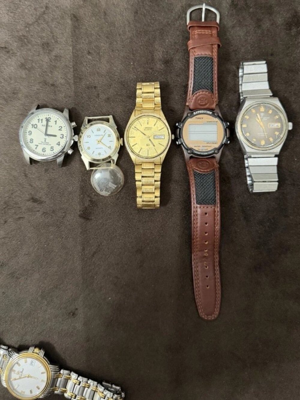 Timex Seiko Jules Jurgensen Hanover Reien Mixed Lot of 5 Men's Watches